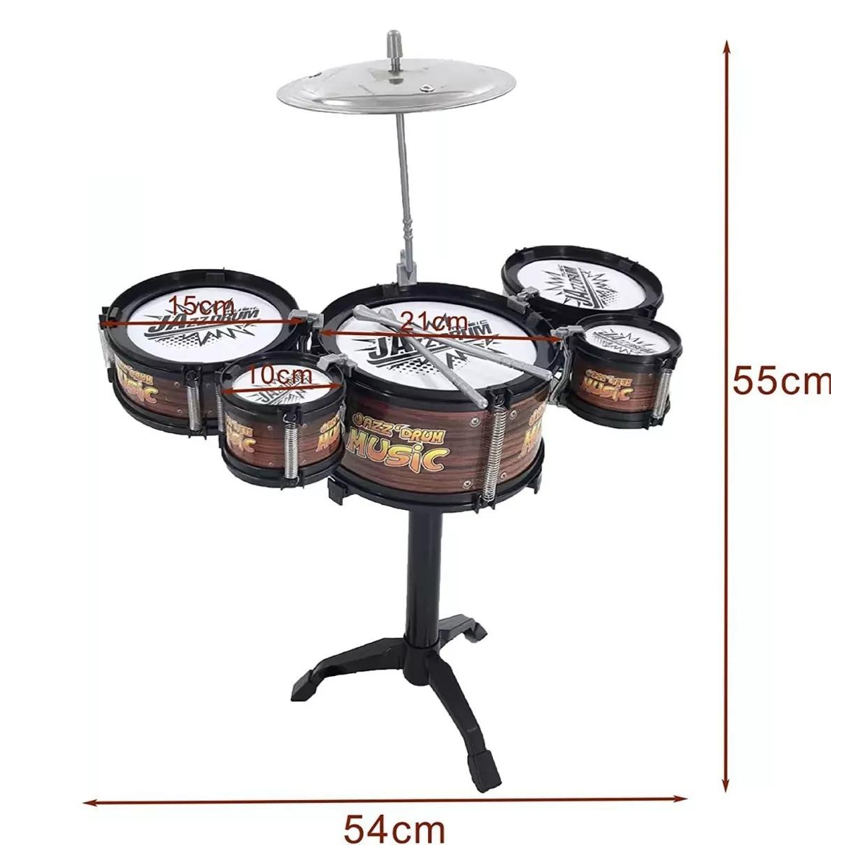 JazzBeatz™ Set de Batería Infantil de Jazz de 5 Pcs