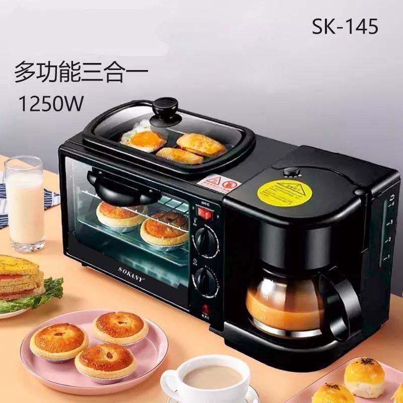 HORNO ELÉCTRICO CAFETERA FREIDORA 3 EN 1