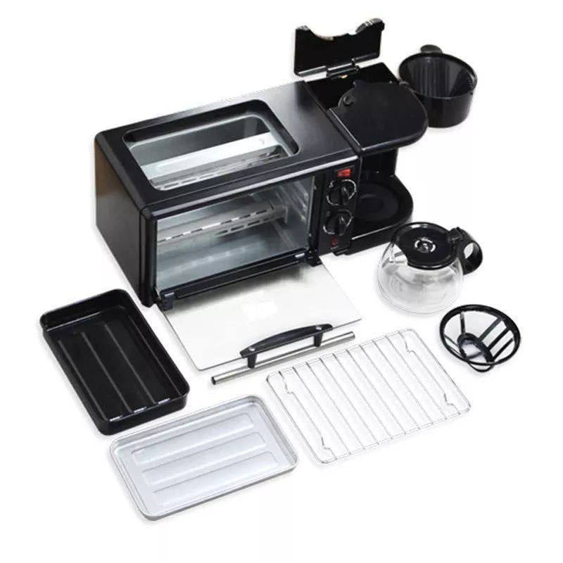 HORNO ELÉCTRICO CAFETERA FREIDORA 3 EN 1