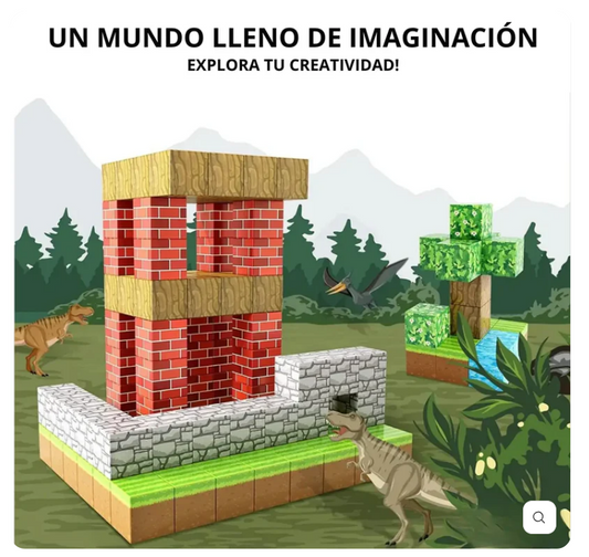 MagneticBlocks™ BLOQUES MANGNETICOS PREMIUM 75 PIEZAS