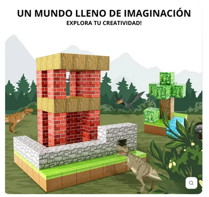 MagneticBlocks™ BLOQUES MANGNETICOS PREMIUM 75 PIEZAS